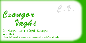 csongor vaghi business card